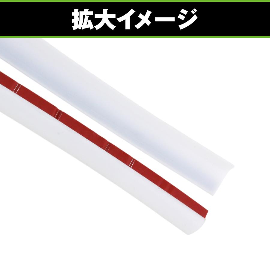 ゴム ドアモール エアロモール 2個 ホワイト 白 10mm×8mm×5m T字 ヘッドライト ドア フェンダー モール プロテクター 隙間 防水 |  | 04