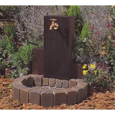 水栓柱 立水栓ユニット ウッドクリートタイプA 1口仕様 ブラウン 蛇口別売り