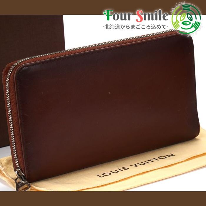 極美品 ルイヴィトン Louis Vuitton オンブレ メンズファッション 4421 レザー ジッピー 箱付 財布 帽子 ファッション小物 4421 ラウンドファスナー Foursmile フォースマイル オーガナイザー メンズ 4421 販売値下 の