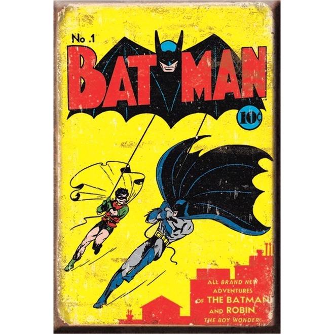 【貴重本】ビンテージ『バットマン／BATMAN』TIME誌 アクリルフレーム付き Ice BOX マグネット バットマン コミックレトロ看板 magnet