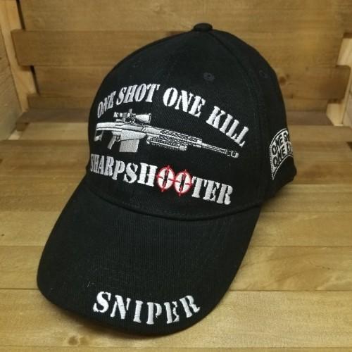 ミリタリー 帽子 スナイパー キャップ ONE SHOT KILL 一撃必殺 米軍