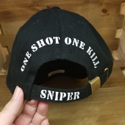 ミリタリー 帽子 スナイパー キャップ ONE SHOT KILL 一撃必殺 米軍