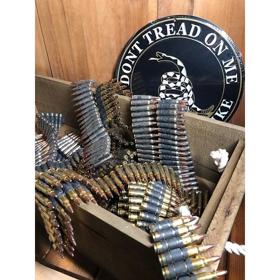 単品数量販売 ミリタリーニッケル製 バレットリンク 銃弾 弾丸