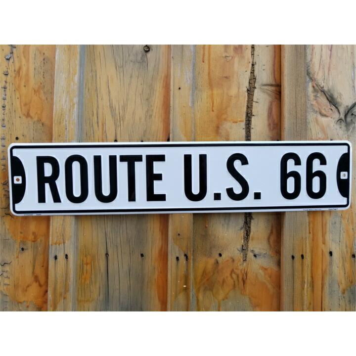Route66 ルート66 R66 ストリートサイン ディスプレイ ブリキ レトロ