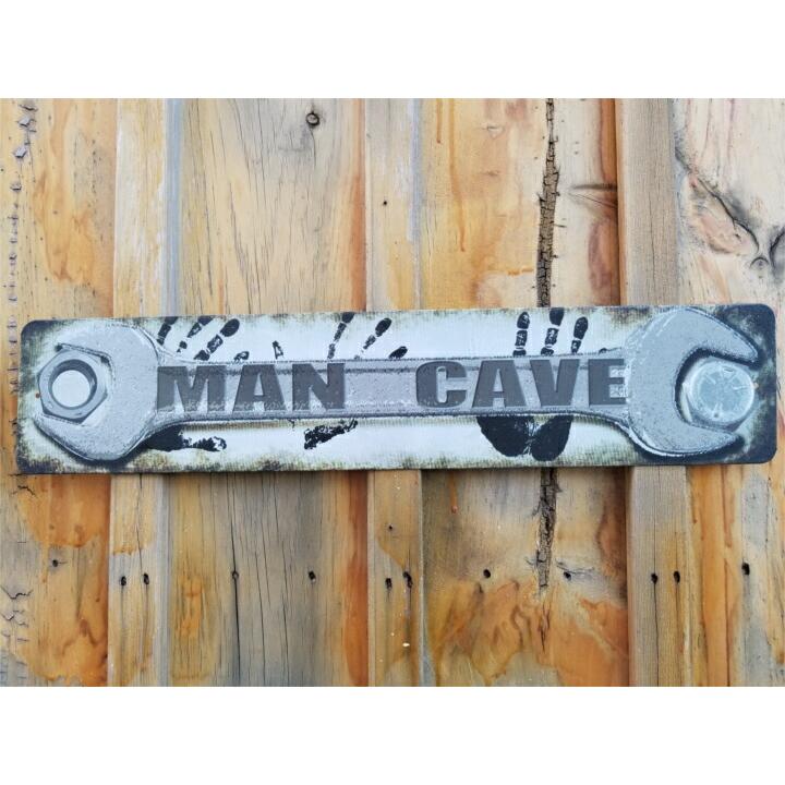 MAN CAVE マンケーヴ 男の聖域 スパナ ストリートサイン ディスプレイ