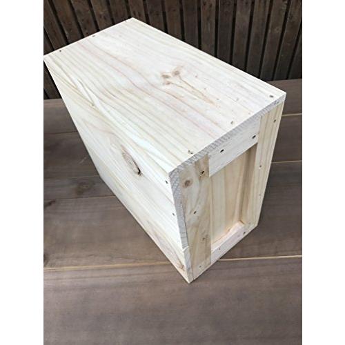 木箱 組み立て簡単キット! アンティーク風 家具 収納ボックス C
