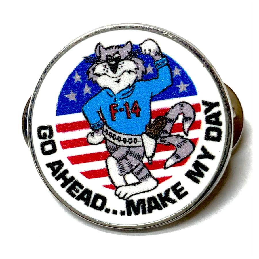 ミリタリー ピンバッジ ピンズ U.S.Navy トムキャット ネイビー トップ