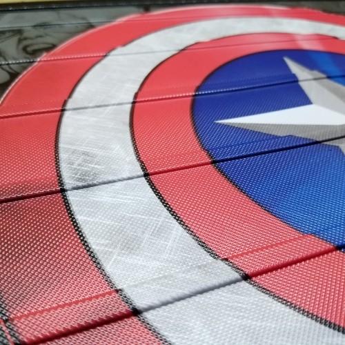 キャプテン アメリカ ロゴ ラバーマット マーベル Marvelガレージ