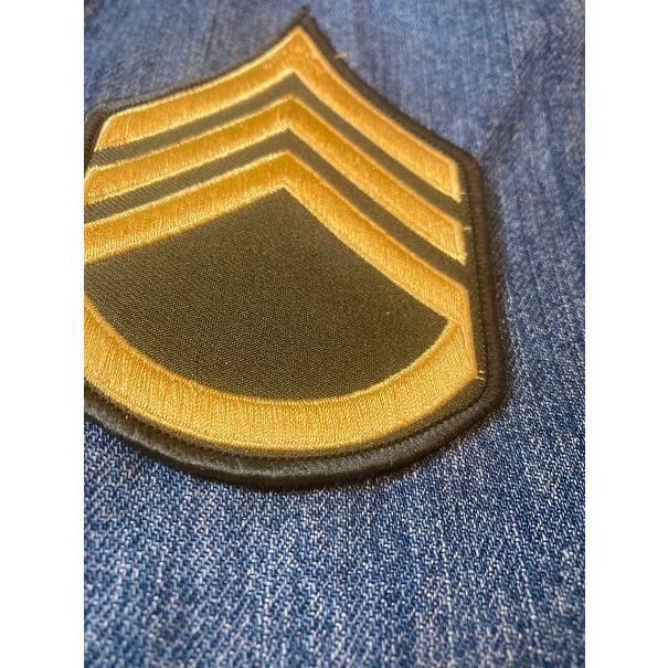 ミリタリー ワッペン パッチ U.S.Army アメリカ陸軍 2等軍曹 袖章 階級