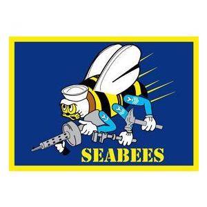 ミリタリー ワッペン パッチ U.S.Navy SeeBees シービーズ フラッグ