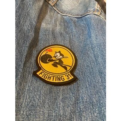 ミリタリー ワッペン パッチ U.S.Navy Fighter 31 フィリックス ザ