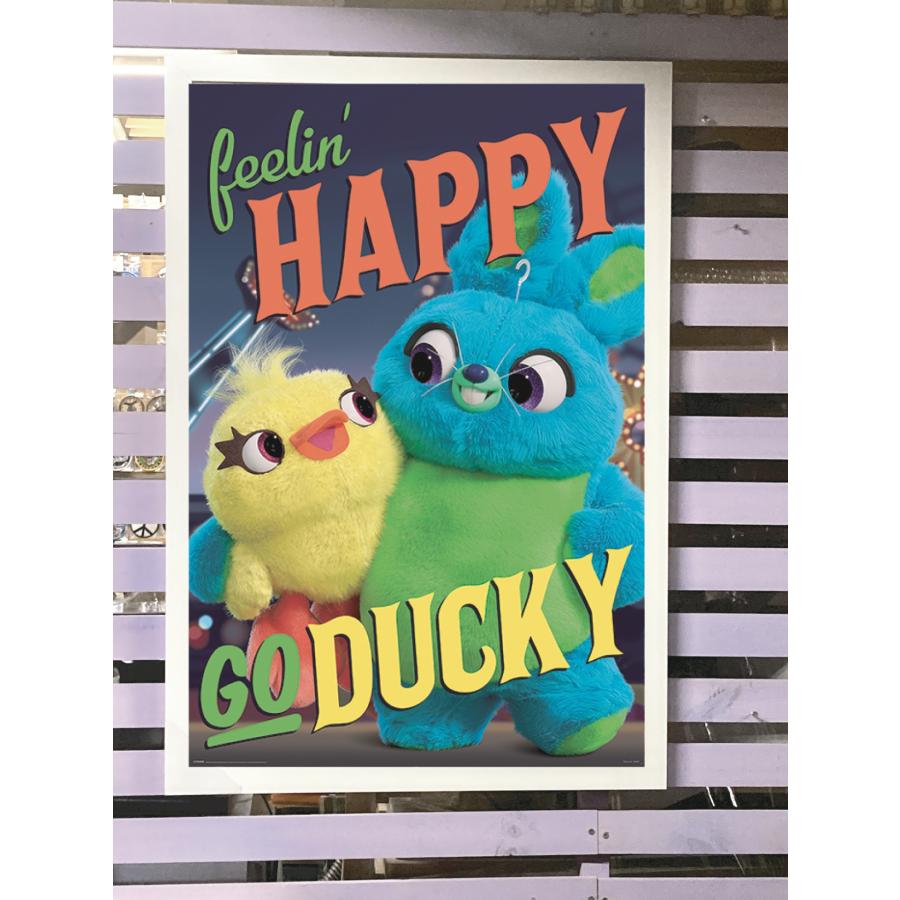 トイストーリー4 TOY STORY4 ダッキー&バニー 映画ポスター 61cm