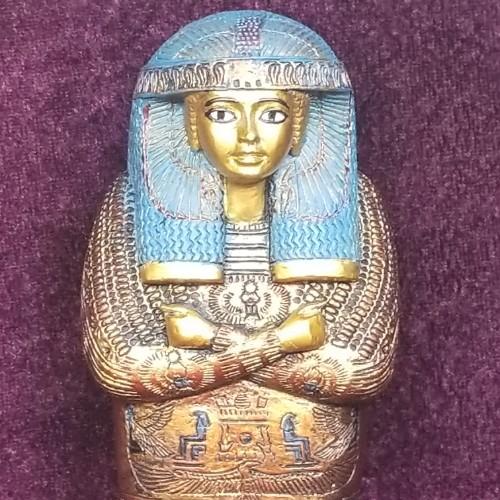 ファラオ ハトシェプスト マアトカラーの石棺 古代エジプト 置物 ファラオ ハトシェプスト マアトカラーの石棺 古代エジプト 置物