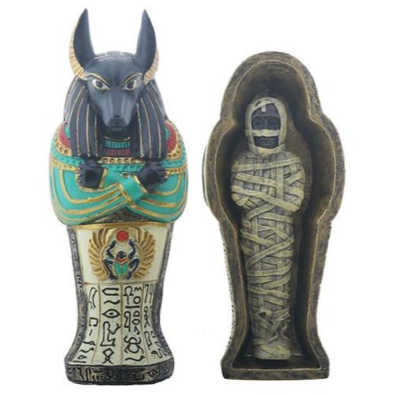アヌビス 神 ANUBIS ミイラが収められて石棺 エジプシャン 置物 アヌビス 神 ANUBIS ミイラが収められて石棺 エジプシャン 置物