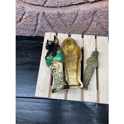 アヌビス 神 ANUBIS ミイラが収められて石棺 エジプシャン 置物 アヌビス 神 ANUBIS ミイラが収められて石棺 エジプシャン 置物