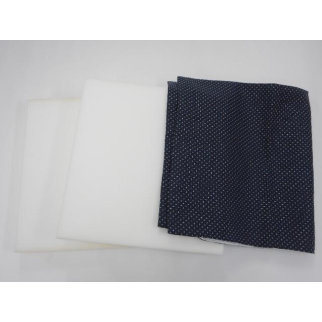 【送料無料】ウレタン長座布団(刺子織り柄)サイズ５８cm×１１０cm【撥水加工】長座布団カバー、ウレタンクッションカバー、おしゃれ、マット、やわらかめ |  | 04