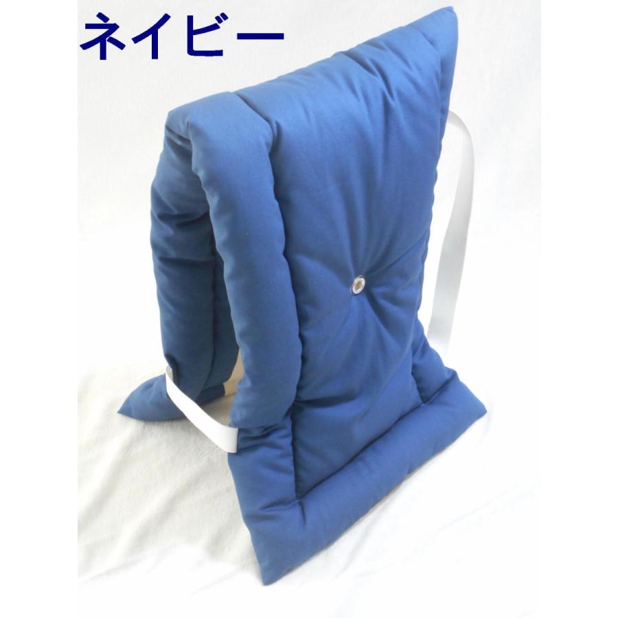 ２個セットまとめ買いがお買い得♪◆小学生〜大人用まで防災頭巾(大) (オックス無地)ネイビー、日本製、小学校 |  | 03