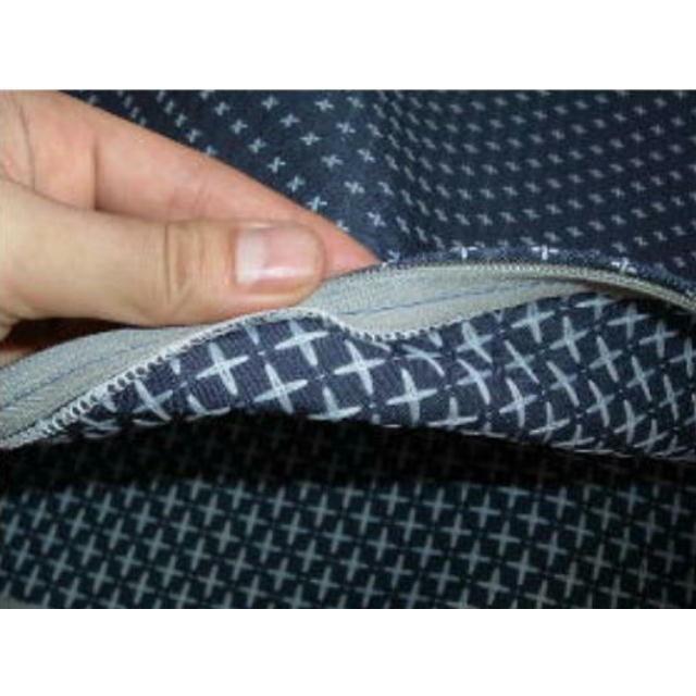 座布団５５×５９ｃｍ銘仙判サイズ(刺子織り柄)ヌードクッション付き【撥水加工】日本製、クッション座布団カバー、クッションカバー、おしゃれ、大きめ、和室 |  | 03