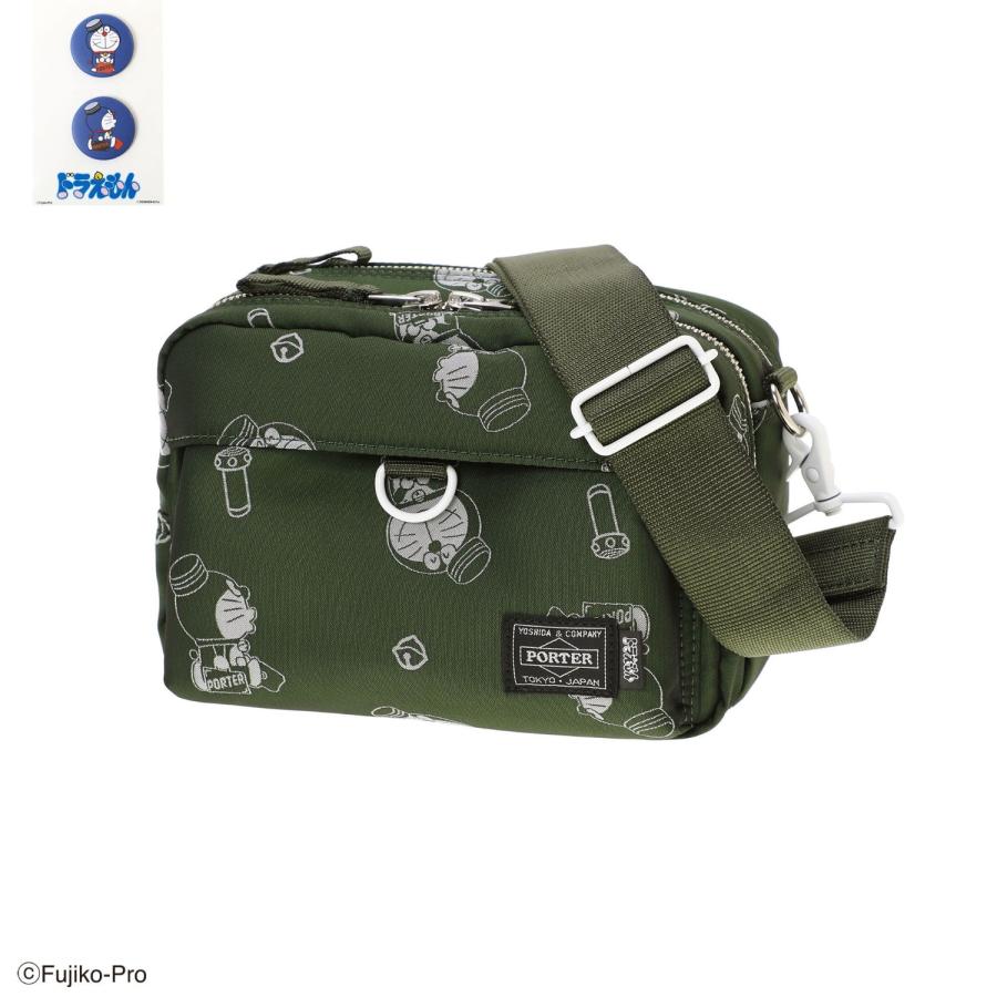 ドラえもん PORTER SHOULDER BAG (オリジナル缶バッヂ付き  