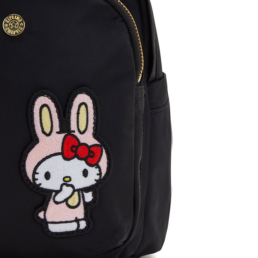 新品】キプリング ハローキティ コラボ デリアミニ(ラビットブラック 