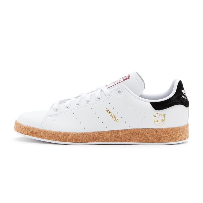 レオパードフラワーブラック アディダス スタンスミス マーベル