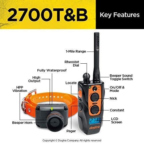 【訳あり品】 ドッグトラ2700 T&B 1-DogリモートトレーニングとBeeper Collar -1マイルレンジ% (完全防水) % (充電可能) % (充電可能) % (静的) % (静的) % (振動) -Pets 【DGJ1287198557】(45298円)