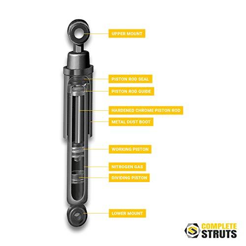 国内正規販売店の通販 COMPLETESTRUTS-2011-2015ホンダCR-Z用コイルスプリングとリアショックアブソーバーを交換したフロントコンプリートストラットアセンブリ-4個セット