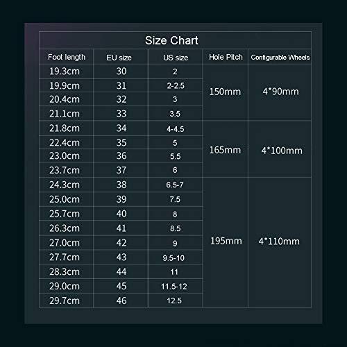 【値下げ】 UYBAGプロスピードスケートシューズ保護具付き男女用インラインスケート子供用ローラースケートカーボンファイバー4 90/100/110 mmホイール黒32 【1884631916】(66323円)