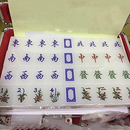 CMZ麻雀セット麻雀牌セットクラシック中国麻雀ゲームセット、中国式ゲームプレイ用白標準サイズ牌中国麻雀ゲームセット(サイズ:A 1) カラフルクライミングネット、ロッククライミングネットクライミングネット遊具ナイロンキッズツリーハウスロープメッシュ屋外はしごスイングセット遊具ツリ