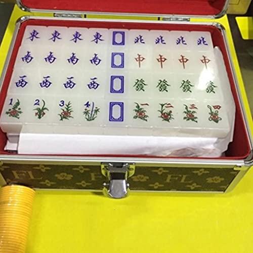 CMZ麻雀セット麻雀牌セットクラシック中国麻雀ゲームセット、中国式ゲームプレイ用白標準サイズ牌中国麻雀ゲームセット(サイズ:A 1) カラフルクライミングネット、ロッククライミングネットクライミングネット遊具ナイロンキッズツリーハウスロープメッシュ屋外はしごスイングセット遊具ツリ