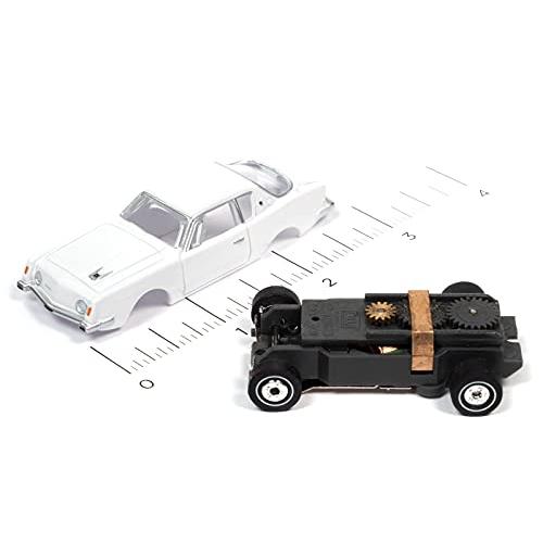 オートワールドサンダージェットR34 1963スチュードベーカー・アバンティ (ホワイト) HOスケールスロットカー オートワールドサンダージェットR34 1963スチュードベーカー アバンティ ホワイト HOスケールスロットカー