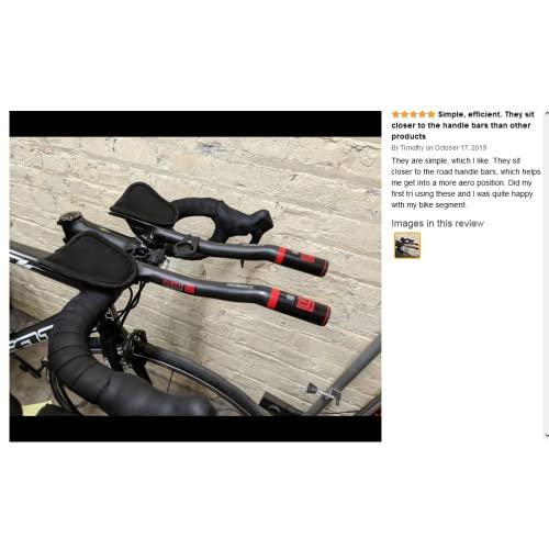バイクエアロバーマウンテンバイク・ロードバイク用フルカーボンバイクレストハンドルバートライバー黒自転車TTハンドルバーグラバースタイルトライアスロン バイクエアロバーマウンテンバイク mm
