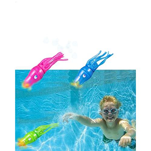 子供向け潜水プール玩具、電動タコプール潜水魚、魚雷サマートイ、水泳を学ぶ水泳トレーニングプールゲーム、子供と大人向けイカ水中ダイブプール湖玩具 (8 子供向け潜水プール玩具 電動タコプール潜水魚 魚雷サマートイ 水泳を学ぶ水泳トレーニングプールゲーム 子供と大人向けイカ水中ダイブプール湖玩具