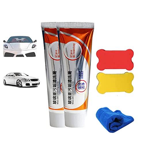 DIZHIGE 1/2/3 pcsカーガラスオイルフィルムクリーナーガラス油膜除去ペースト、カーウィンドシールドオイルフィルムクリーナー