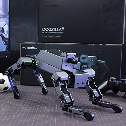 【最安値挑戦中】 Raspberry Pi 4 B四足歩行ロボット犬トイ電子犬12-DOFバイオニックロボットプログラミング可能な大人用人工知能ロボットDOGZILLA with Pi 4 B 【EI3724181606】(131063円)