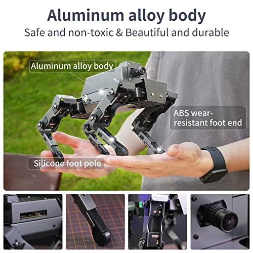 【最安値挑戦中】 Raspberry Pi 4 B四足歩行ロボット犬トイ電子犬12-DOFバイオニックロボットプログラミング可能な大人用人工知能ロボットDOGZILLA with Pi 4 B 【EI3724181606】(131063円)