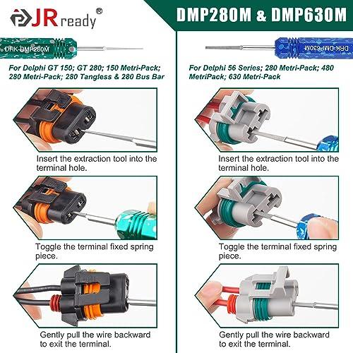 ブランド品買取 JRready ST 5234ピン抜き工具セットAMP Super Seal 1.5/Metri Pack 150，280/TE 968880， 968849/JSTコネクタキット用、自動車用ワイヤーコネクター密閉型オス