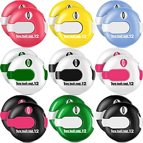 Dunzy 18 Pcs Golf Score Counter Mini Golf Stroke Counter Golf Clicker