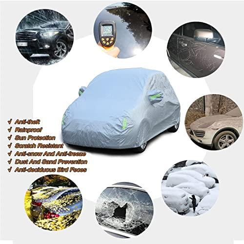 高評価！ For Fiat 500 2010-2022 Abarth 595 2014-2022 Custom-Fit All Weather Waterproof Automobiles Indoor Outdoor Snow Rain Dust Hail Protection Full Auto