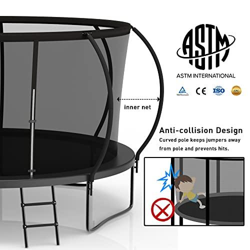 【〜6/6まで出品】 大人用ホーマタトランポリン1500 LBS重量容量14 FTギャップなしバスケットボールフープ付きレクリエーショナルトランポリン全面亜鉛メッキ防錆コーティング 【YWU1487362472】(52344円)