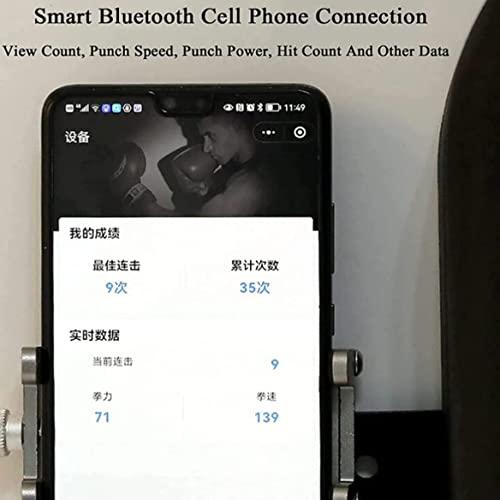 ミュージックボクシングマシーン壁面装着型、スマートターゲット室内ボクシングマットボクシンググローブ付、ボクシングリアクションターゲット成人用ボクシ