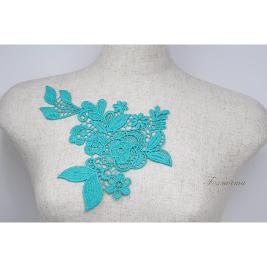 ケミカルレースモチーフ 1枚 花 Aタイプ エメラルドグリーン Mflb21eljq0a Mflb21eljq0a Foxmama Yahoo 店 通販 Yahoo ショッピング