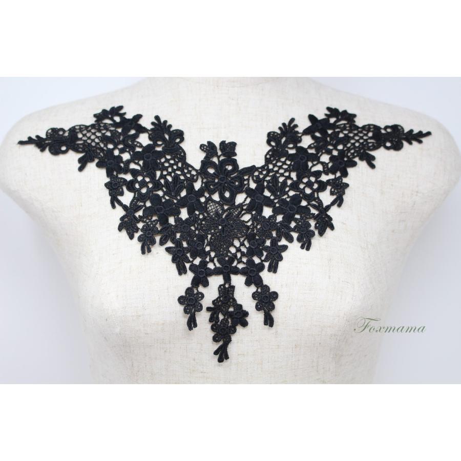 ケミカルレースモチーフ 1枚 花 黒 (MFLC21BKJL00) : Foxmama Yahoo!店