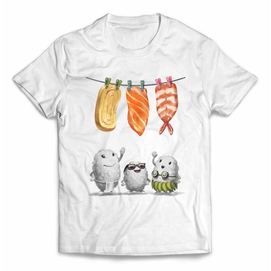 キッズ Tシャツ 半袖 洗濯 する 寿司 すし たまご サーモン えび by