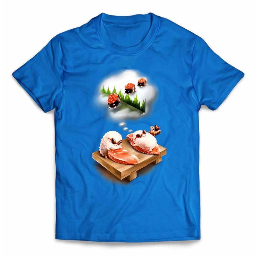 キッズ Tシャツ 半袖 いくら の 夢 を見る サーモン 寿司 すし by Fox