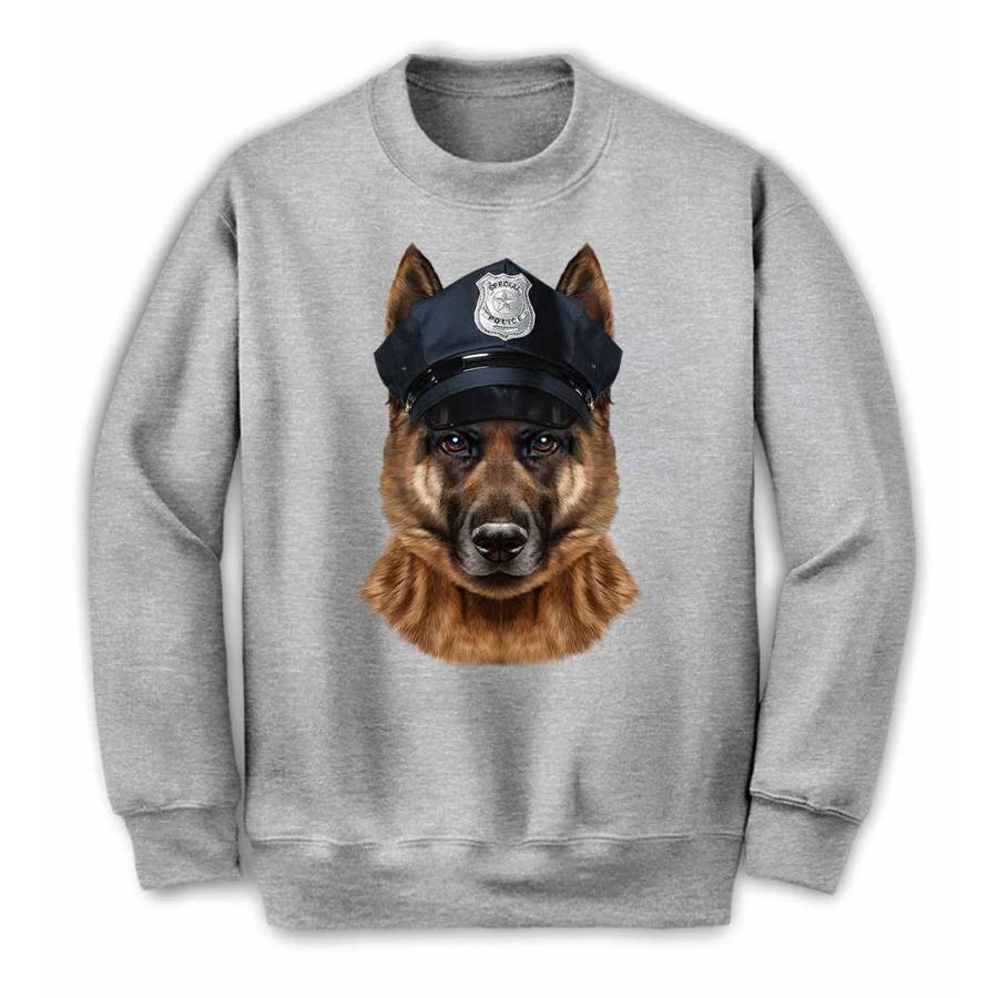 ジャーマンシェパード ドッグ 犬 いぬ 警察官】キッズ スウェット