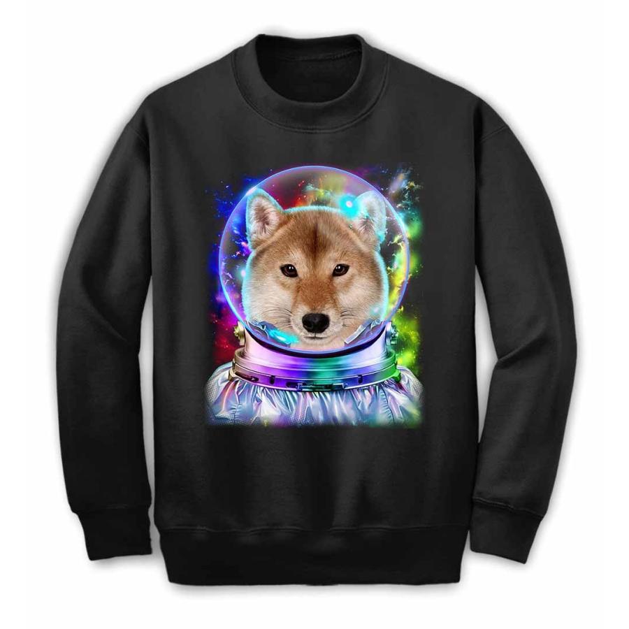 柴犬 ドッグ 犬 いぬ 宇宙 飛行士 銀河系】キッズ スウェット スエット 