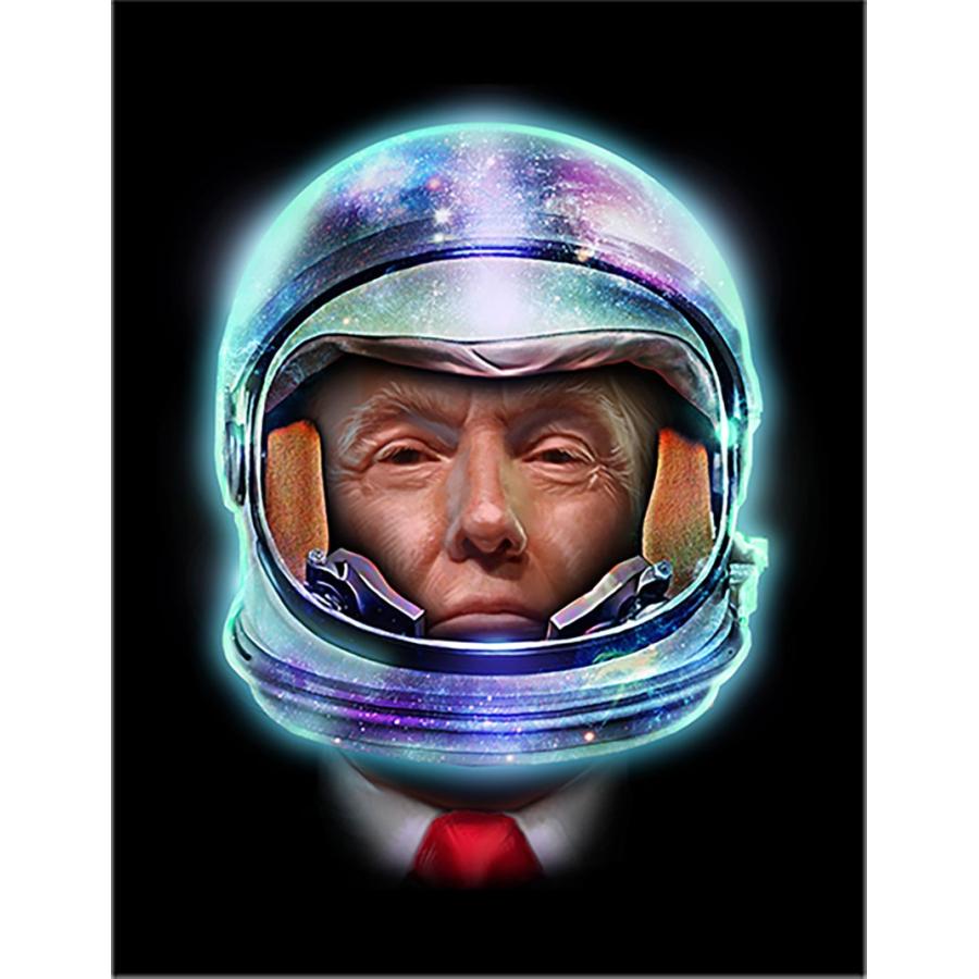 トランプ大統領・トランプ・宇宙飛行士 】ポストカード 黒背景 : FOX