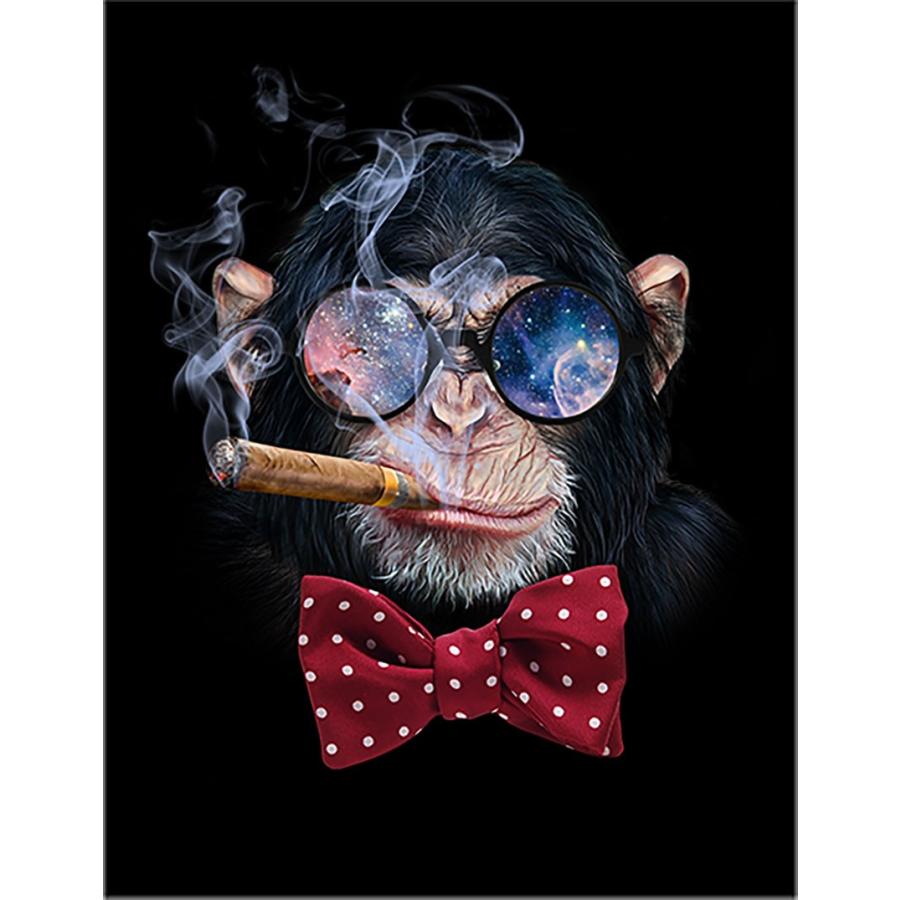 お洒落なメガネをかけタバコを吸うチンパンジー ポストカード Postcard Chimp4 Fox Republic 通販 Yahoo ショッピング
