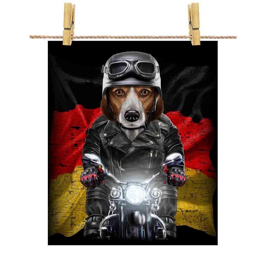 ビーグル ドッグ 犬 いぬ バイク ドイツ】ポストカード by Fox